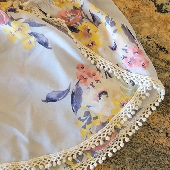 Two piece summer top and bottom size small light blue and pink boho - Picture 3 of 6